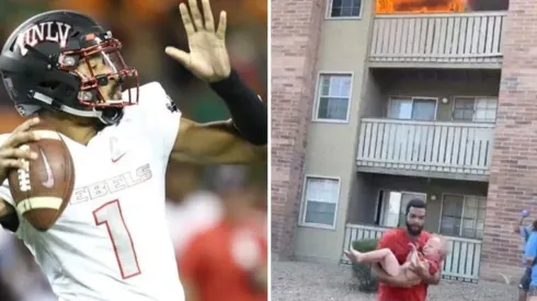 Blanks fue receptor de fútbol americano y también marine de los Estados Unidos.