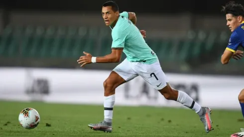 Alexis Sánchez fue titular y jugó un gran partido en Inter