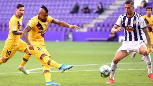 Vidal dispara y convierte un golazo ante el Valladolid