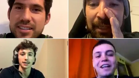 Algunos de los jugadores del Red Bull Lola 12 se sumaron a la transmisión del sorteo de las llaves que les corresponderá jugar.