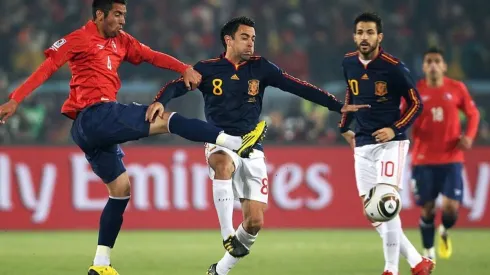 Xavi era pieza clave en el mediocampo de España