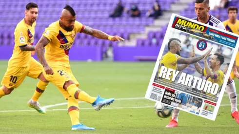 Vidal se roba la portada de MundoDeportivo tras su golazo