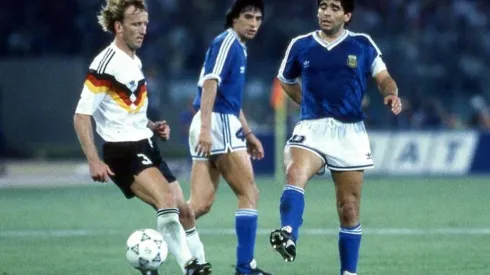 Brehme contra Argentina y Maradona en Italia 90.