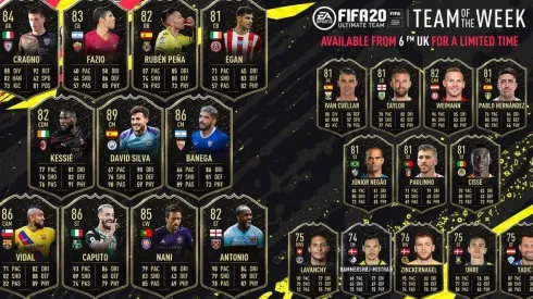 Arturo Vidal en el equipo de la semana de FIFA 20