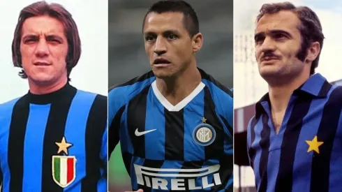 Roberto Boninsegna, Alexis y Sandro Mazzola.