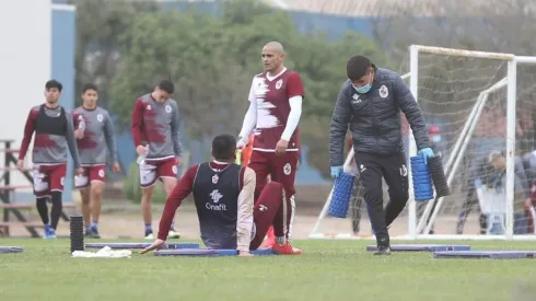 Humberto Suazo en su primer entrenamiento en La Serena