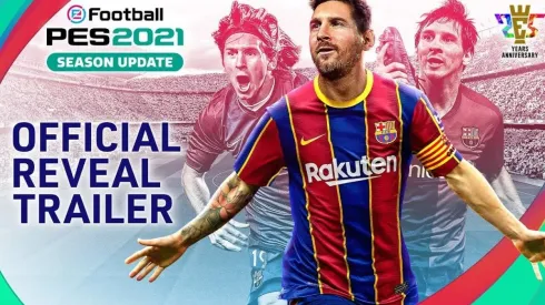 eFootball PES 2021 con Messi en la portada