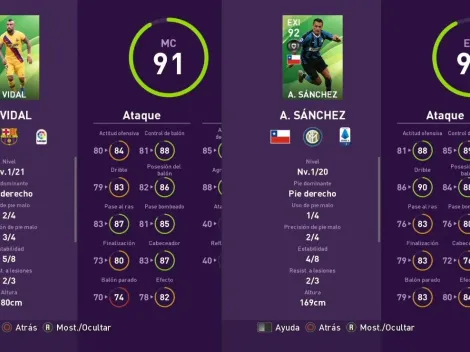 ¡Tremendos! Vidal y Alexis en el equipo de la semana de PES 2020