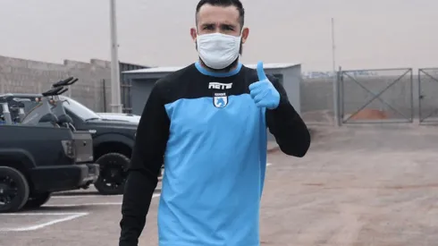 Matías Donoso en el regreso a los entrenamientos de Iquique