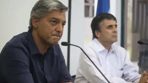 El presidente de la ANFP, Sebastián Moreno, y el jefe médico Fernando Yáñez, han encabezado al fútbol en su relación con los ministerios