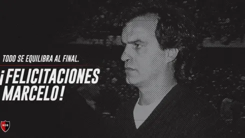 Marcelo Bielsa en su época de entrenador de Newells