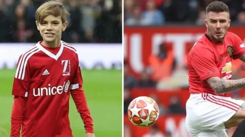Romeo Beckham tiene 17 años y hasta el momento es el único de los hijos de David Beckham que ha mostrado interés por el fútbol.