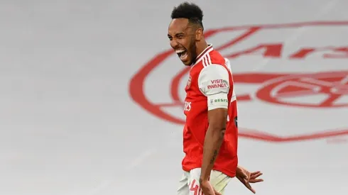 Aubameyang celebra uno de sus goles