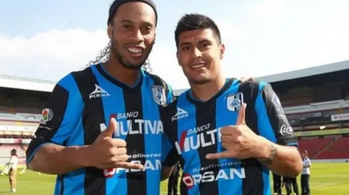 Pato Rubio y Ronaldinho en Querétaro.