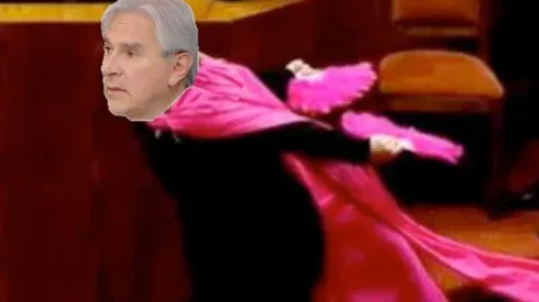 Alguien hice con paint un montaje de moreira celebrando como lo hizo Pamela Jiles a lo Naruto.