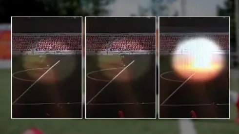 Momento exacto donde el rayo impacta a Ivan Zaborowski