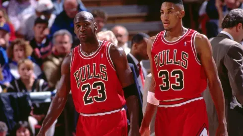 Michael Jordan y Scottie Pippen en los Chicago Bulls