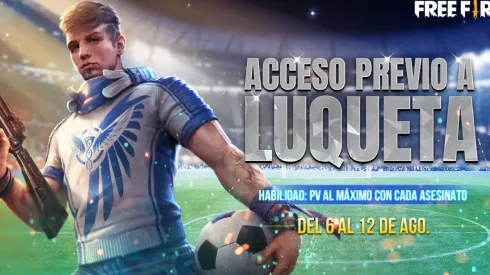 Consigue a Luqueta de manera anticipada en Free Fire