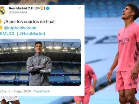 El recontramufazo del Real Madrid: tuit con Varane en la antesala