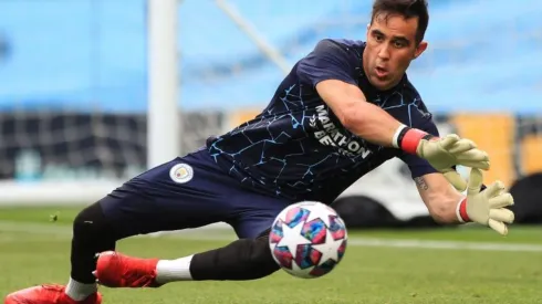 Claudio Bravo en la antesala al partido de Manchester City con Real Madrid