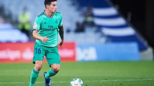 James Rodríguez en su última temporada con el Real Madrid