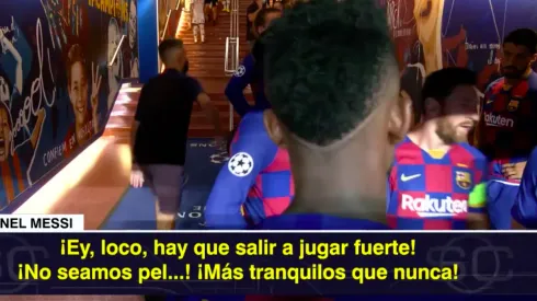 Lionel Messi aleonó a sus compañeros del Barcelona ante Napoli