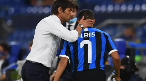 Antonio Conte y Alexis Sánchez en el Inter.