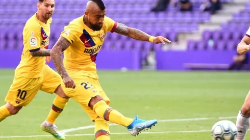 Vidal y su gol al Valladaolid.