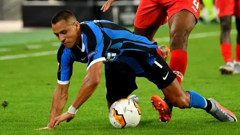 Alexis contra Bayer Leverkusen.