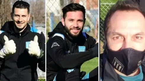 Los chilenos volvieron a las prácticas en grupos pequeños junto a Racing en el Predio Tita.