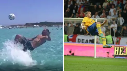 Zlatan recreó la chilena que le hizo a Inglaterra y aclaró que ese era el punto con un "God save the Queen".