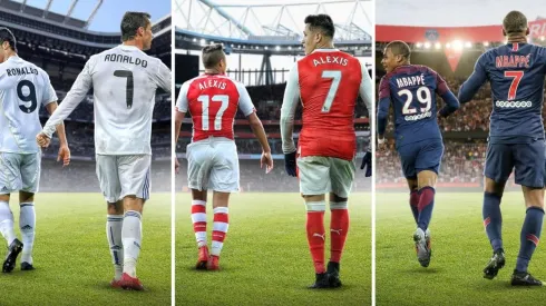 La gráfica que prepararon para destacar a Alexis entre los grandes.