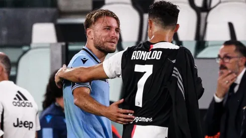 Ciro Immobile junto a Cristiano Ronaldo