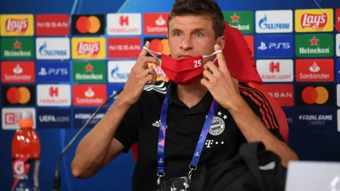 Thomás Müller en conferencia de prensa previo al duelo con el Barcelona