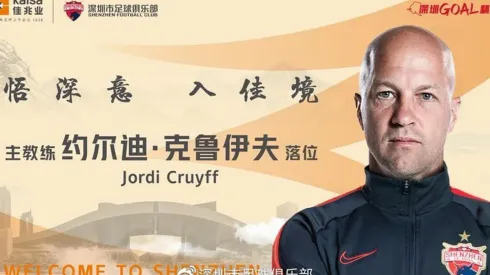 Jordi Cruyff vuelve como DT a China.