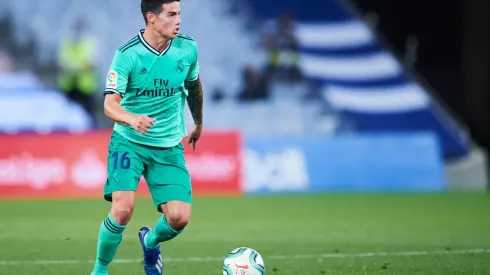 James Rodríguez en su última temporada en el Real Madrid