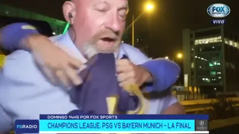 El hincha de Boca Juniors le sacó los choros del canasto a Christian Martin en pleno despacho en vivo