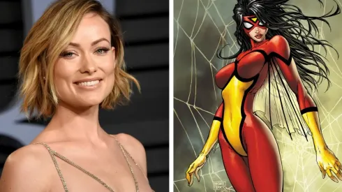 Olivia Wilde junto al personaje tentativo que dirigirá.