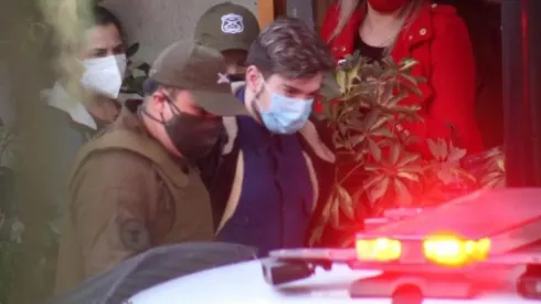 Nano Calderón en custodia de Carabineros, el lunes pasado.