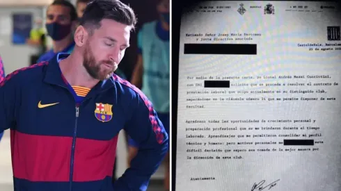 El burofax con el que Lionel Messi pide salir del Barcelona.