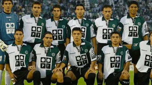 Abajo, en el centro, un joven Cristiano Ronaldo. A su izquierda Rodrigo Tello y arriba Pablo Contreras