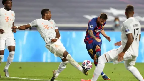 Lionel Messi sufrió ante Bayern Múnich en los cuartos de final de la Champions