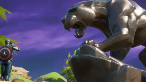 Fortnite pone una estatua de Black Panther