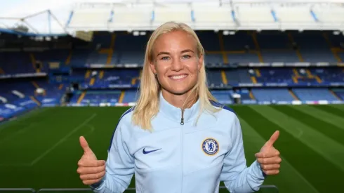 Harder marcó 103 goles en 113 partidos oficiales con el Wolfsburgo antes de fichar por el Chelsea.