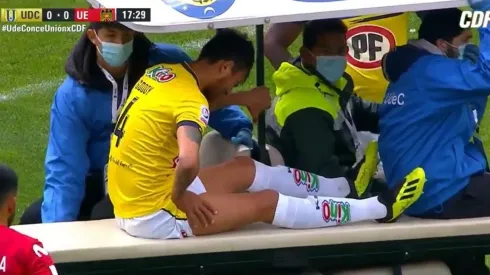 Erick Godoy y su lesión en el UdeConce-UE.