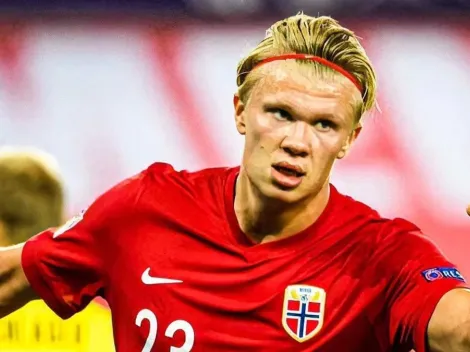 Haaland marca su primer gol con la selección mayor de Noruega