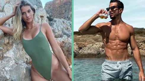 La ex de Alexis Sánchez, Anna Modler, y Marco Ferri en los parajes de Grecia.