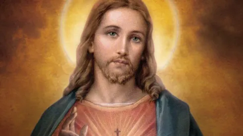 El artista combinó varios rostros con los que tradicionalmente se le ha vinculado a Jesús.