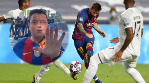 Messi y su fanático hincha.