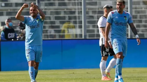 Ramón Fernández celebra el gol que le dio el triunfo a O'Higgins sobre Colo Colo.